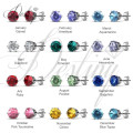 Destin bijoux cristaux de Swarovski Macaron boucles d’oreilles